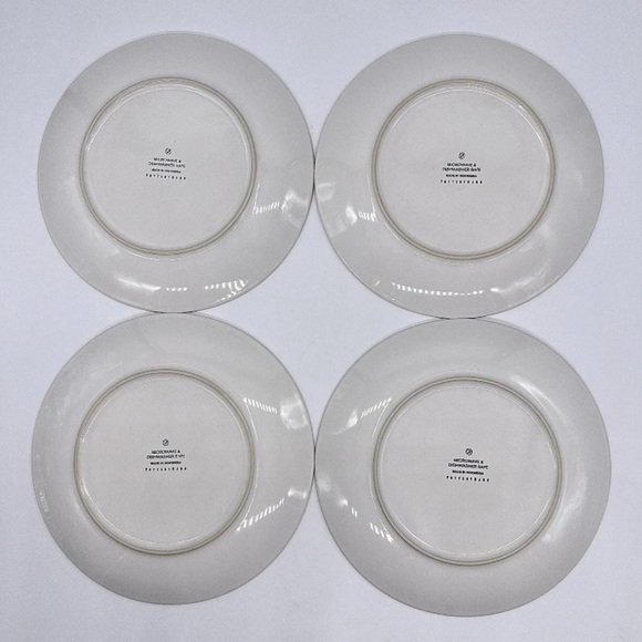 Pottery Barn Flora Botanica Salad Plate‎ 8.25” S/4 Purple Blue Floral Flowers - Picture 5 of 7